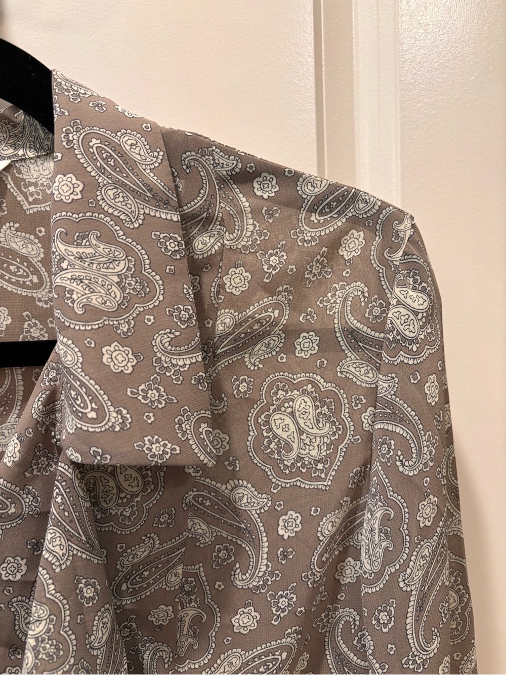 Paisley Ruffle-Front Blouse - Picture 4 of 8